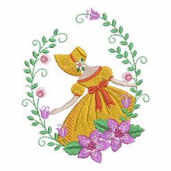 Belle In Garden 2 06 machine embroidery designs