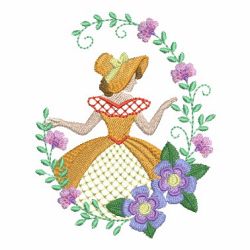 Belle In Garden 2 07 machine embroidery designs