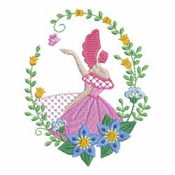 Belle In Garden 2 08 machine embroidery designs