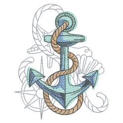 Sketched Nautical 2(Sm) machine embroidery designs
