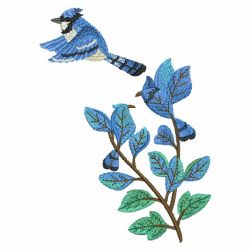 Leafy Birds 04(Sm) machine embroidery designs