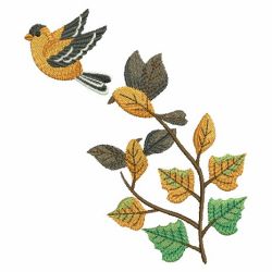 Leafy Birds 08(Sm) machine embroidery designs