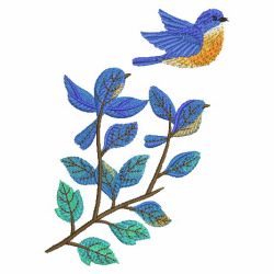 Leafy Birds 09(Sm) machine embroidery designs