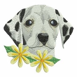 Flower Dogs 01 machine embroidery designs