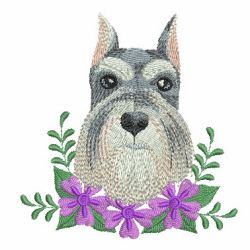 Flower Dogs 05 machine embroidery designs