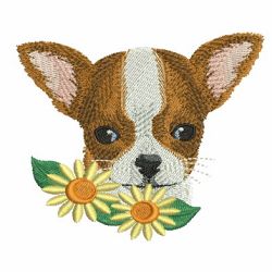 Flower Dogs 06 machine embroidery designs