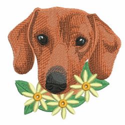 Flower Dogs 09 machine embroidery designs