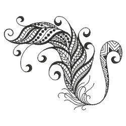 Blackwork Feathers 02(Sm)