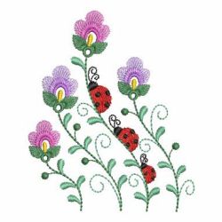 Spring Ladybugs 2 machine embroidery designs