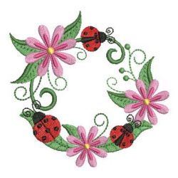 Spring Ladybugs 2 03 machine embroidery designs