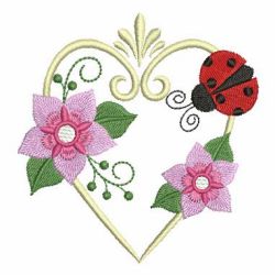 Spring Ladybugs 2 05 machine embroidery designs