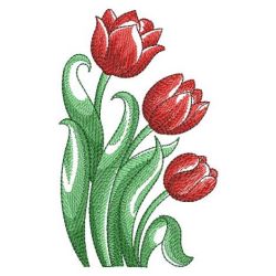 Watercolor Tulips 3 02(Lg) machine embroidery designs