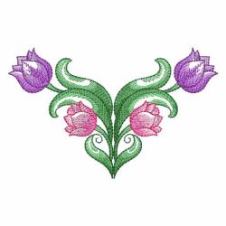 Watercolor Tulips 3 04(Md) machine embroidery designs