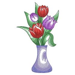 Watercolor Tulips 3 08(Md) machine embroidery designs