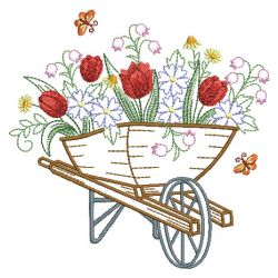 Vintage Floral Cart 02(Lg)