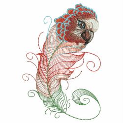 Parrot Feathers 02(Lg) machine embroidery designs