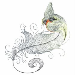 Parrot Feathers 05(Md) machine embroidery designs