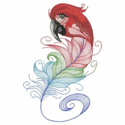 Parrot Feathers 07(Md) machine embroidery designs