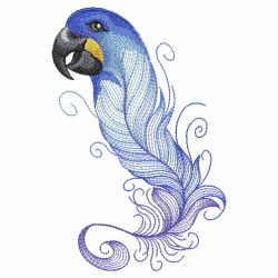 Parrot Feathers 08(Md) machine embroidery designs