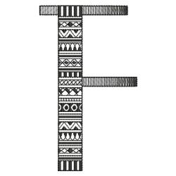 Blackwork Alphabet 06(Lg) machine embroidery designs