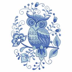 Delft Blue Owls 05(Md) machine embroidery designs