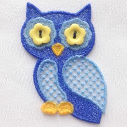 FSL Button Owls 05 machine embroidery designs