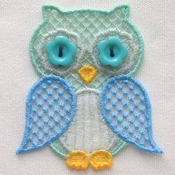 FSL Button Owls 06 machine embroidery designs