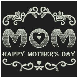 Happy Mothers Day 02(Md) machine embroidery designs