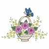 Flower Basket And Butterflies(Lg)