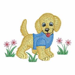 Playful Puppy 03(Lg) machine embroidery designs