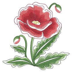 Watercorlor Flowers In Bloom 2 08(Lg) machine embroidery designs