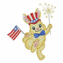 Patriotic Animals 03 machine embroidery designs