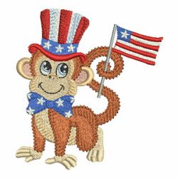 Patriotic Animals 09 machine embroidery designs