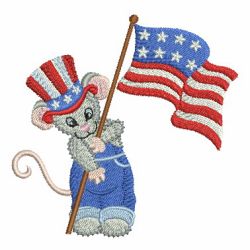 Patriotic Animals 10 machine embroidery designs