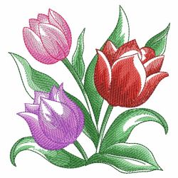 Watercolor Flowers In Bloom 3 02(Md) machine embroidery designs