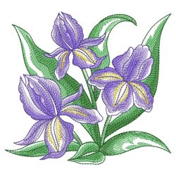 Watercolor Flowers In Bloom 3 05(Sm) machine embroidery designs