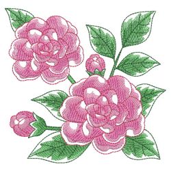 Watercolor Flowers In Bloom 3 10(Lg) machine embroidery designs