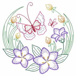 Vintage Butterfly Circle 06(Sm) machine embroidery designs