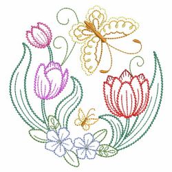Vintage Butterfly Circle 10(Lg) machine embroidery designs