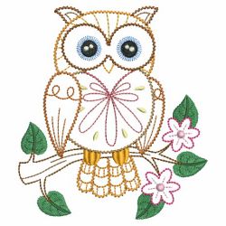 Vintage Owls 03(Md) machine embroidery designs
