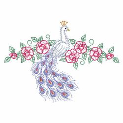 Vintage Peacock 02(Md) machine embroidery designs