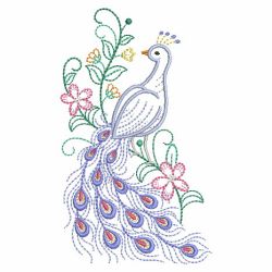 Vintage Peacock 04(Md) machine embroidery designs