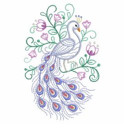 Vintage Peacock 06(Lg) machine embroidery designs