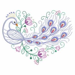 Vintage Peacock 08(Lg) machine embroidery designs