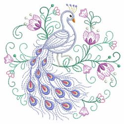 Vintage Peacock 09(Md) machine embroidery designs