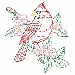 Vintage Birds And Blooms 01(Md) machine embroidery designs