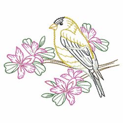 Vintage Birds And Blooms 04(Md) machine embroidery designs