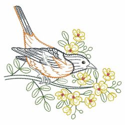 Vintage Birds And Blooms 05(Lg) machine embroidery designs