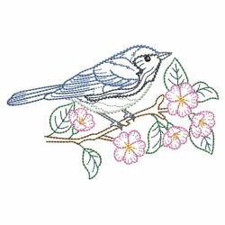 Vintage Birds And Blooms 09(Md) machine embroidery designs