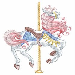 Carousel Horse 01(Sm) machine embroidery designs